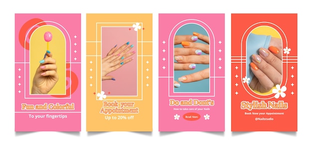 Nail salon template design