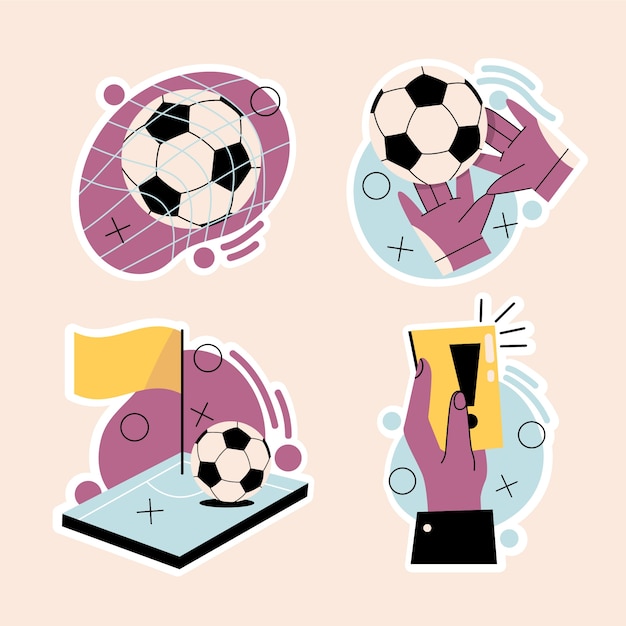 Naive soccer stickers collection