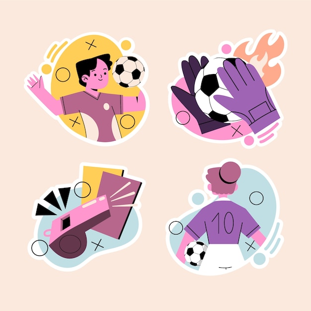 Naive soccer stickers collection