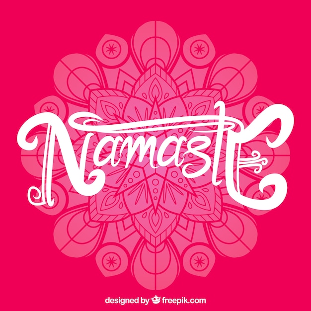 Free Vector namaste background of mandala