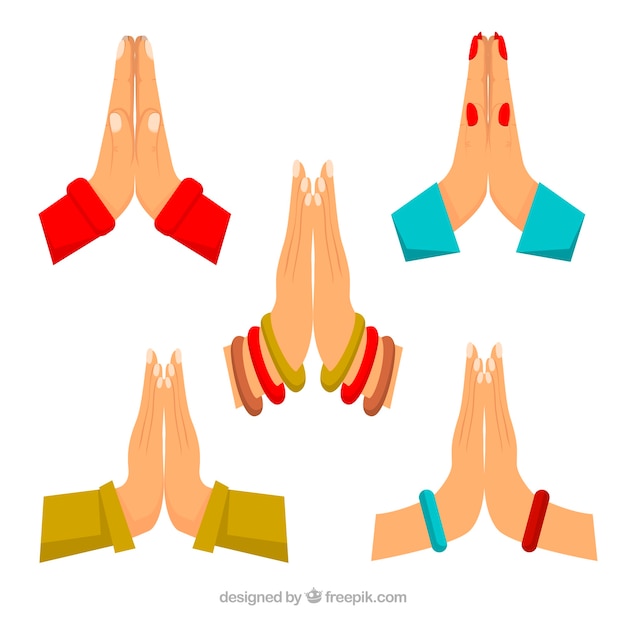 Namaste greeting set