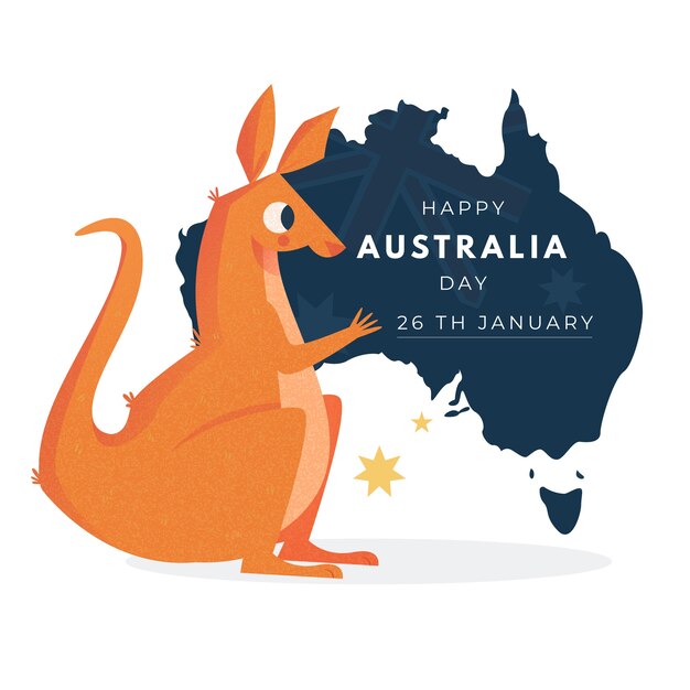 National australia day draw concept