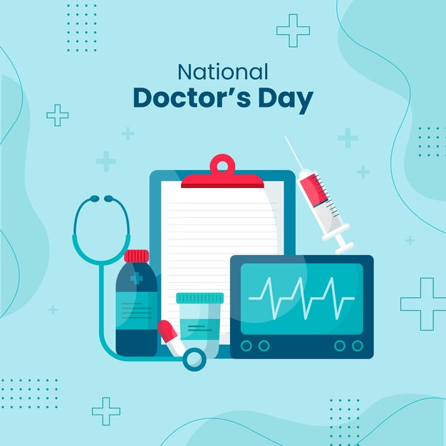 National doctor's day illustration