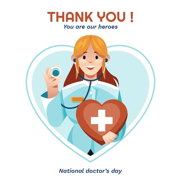 National doctor's day illustration