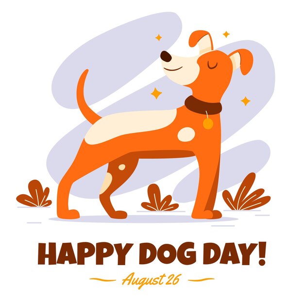 National dog day illustration