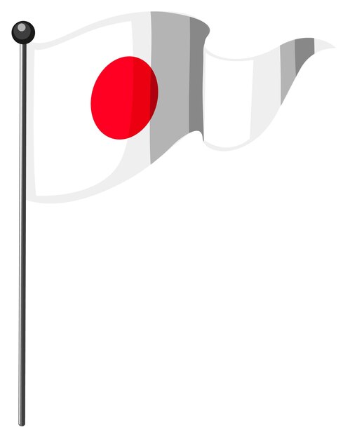 National Flag of Japan with pole