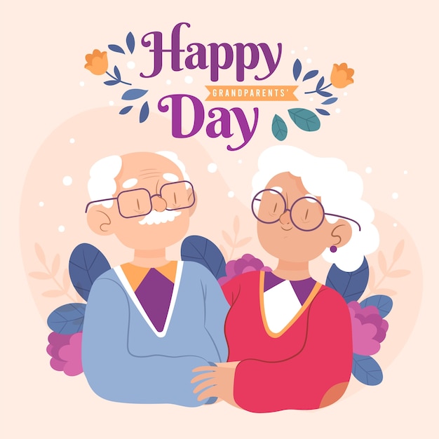 National grandparents day illustration