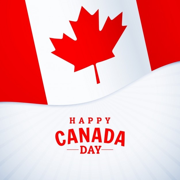 Free Vector national holiday happy canada day background