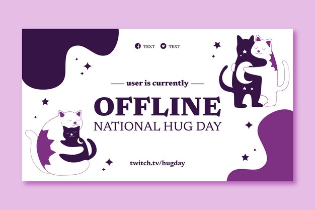 National hugging day twitch background