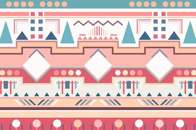 Free vector native american background pattern, pastel ethnic vector