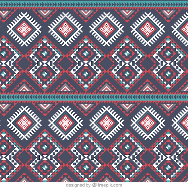 Free Vector native geometric pattern