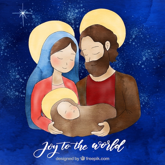 Free Vector nativity scene background