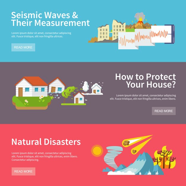 Natural Disaster Banners