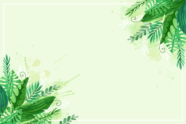 Natural exotic leaves background