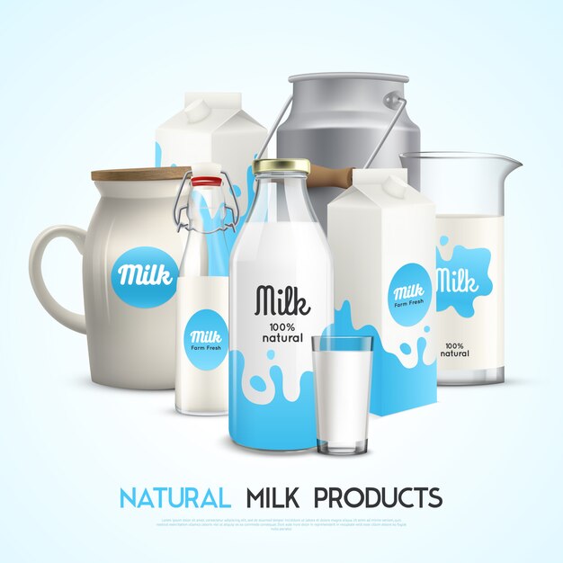 Natural Milk Products template