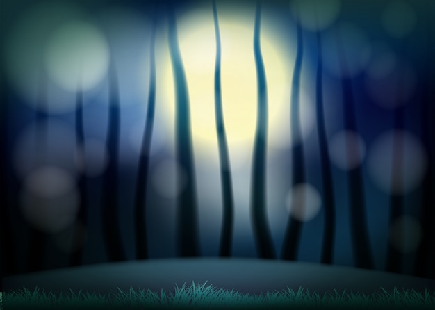 Free Vector a natural night background