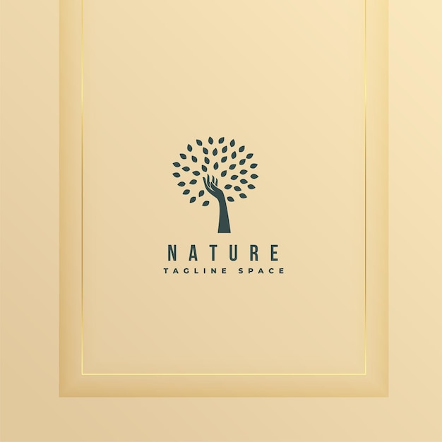 natural tree logo icon in herbal life concept