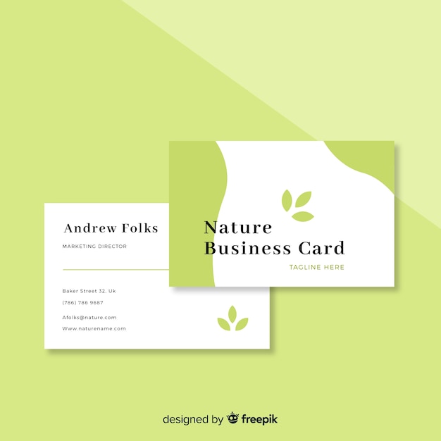 Nature business card