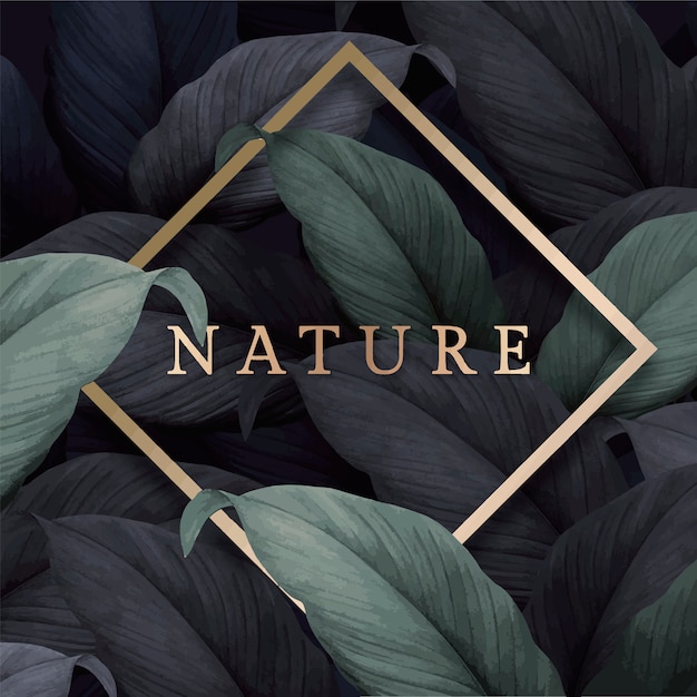 Free Vector nature card 