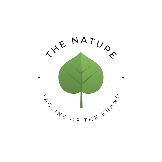 Nature environment logo template design