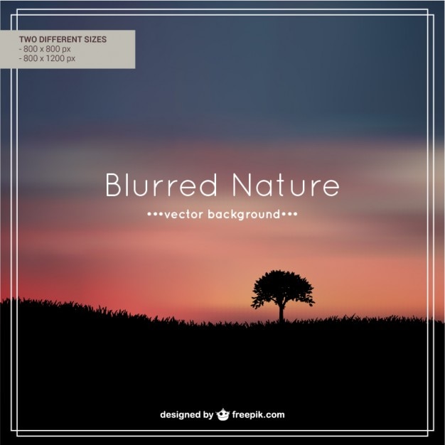 Free Vector nature evening editable background