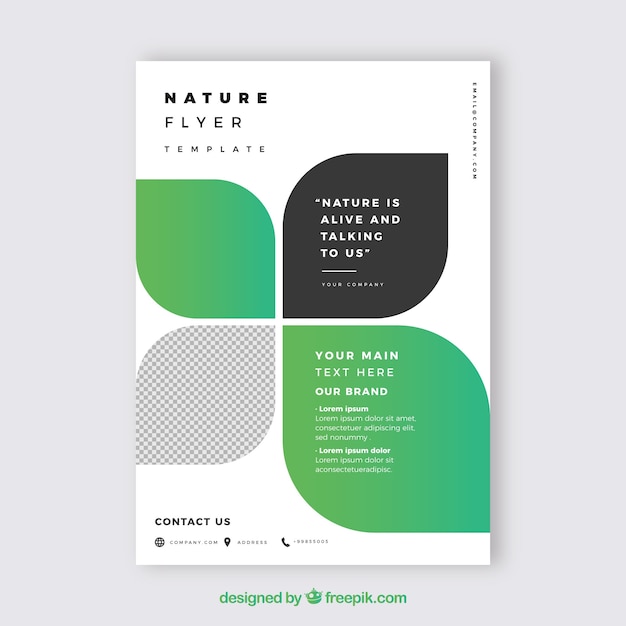 Nature flyer template