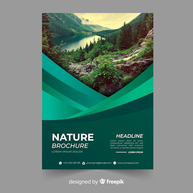 Nature flyer template