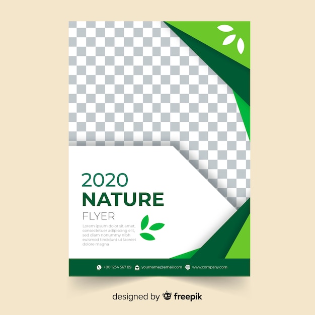 Nature flyer template