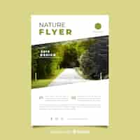 Free vector nature flyer template