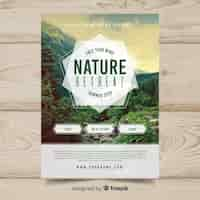 Free vector nature flyer template