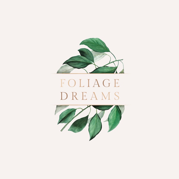 Free Vector nature foliage wallpaper