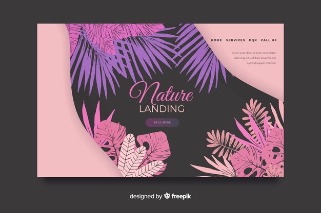 Nature landing page