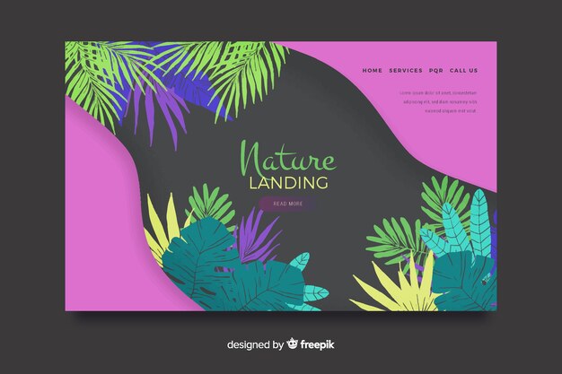 Nature landing page