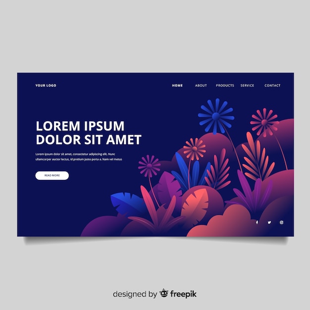 Nature landing page