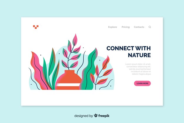 Nature landing page 