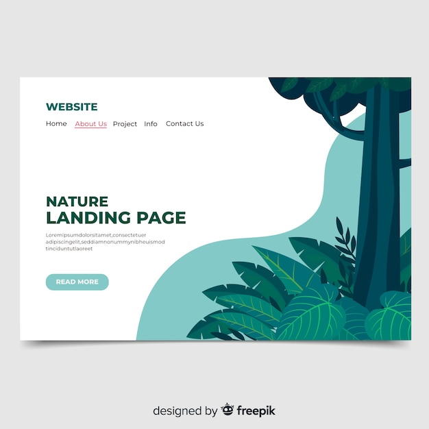 Nature landing page