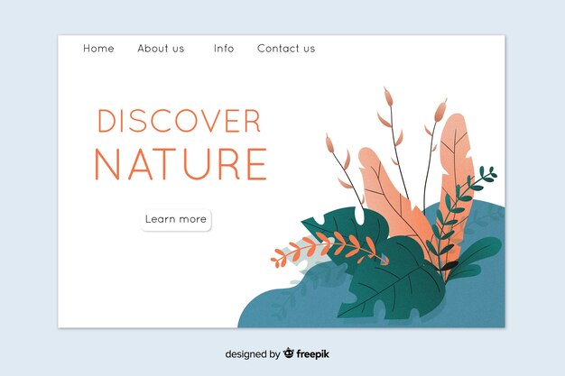 Nature landing page