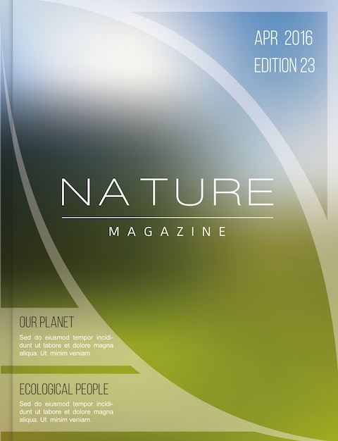 Nature magazine  with a leaf