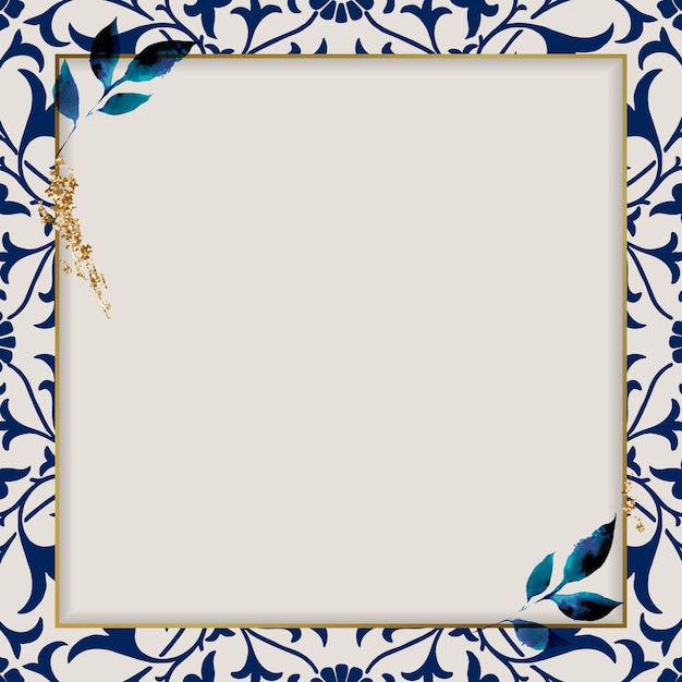 Nature ornamental border frame pattern