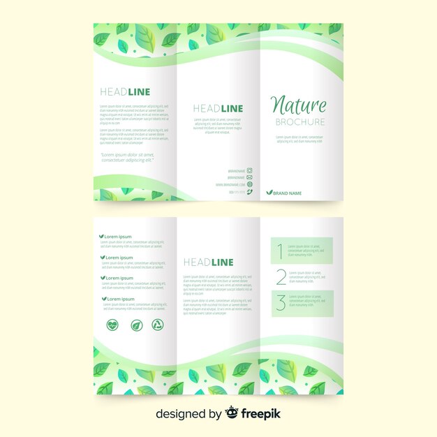 Nature trifold brochure