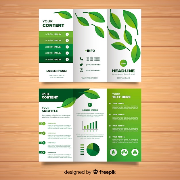 Nature trifold brochure