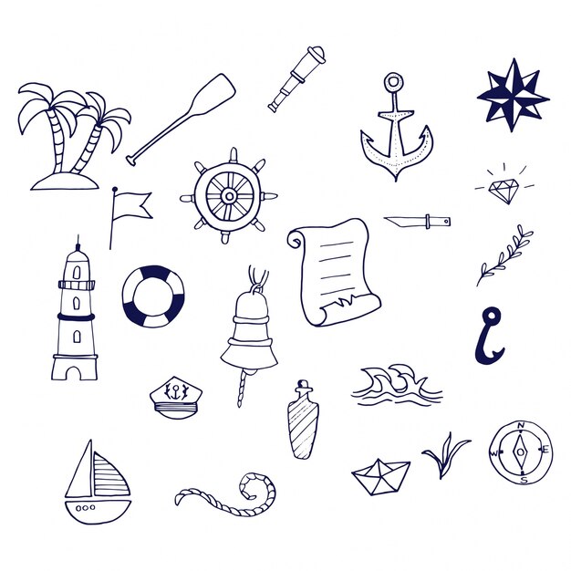 nautical handdrawn collection