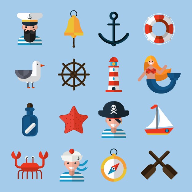 Nautical Icons Set