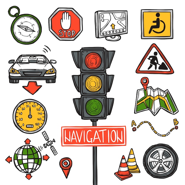 Navigation Icons Sketch