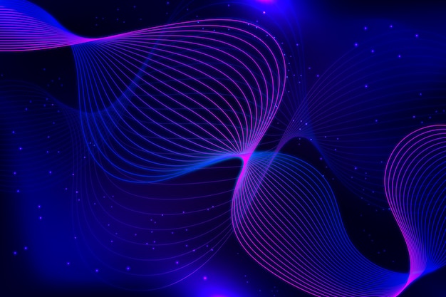 Neon background with lines