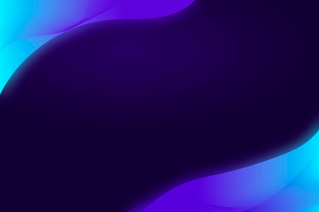 Free Vector neon blue gradient curve frame template vector