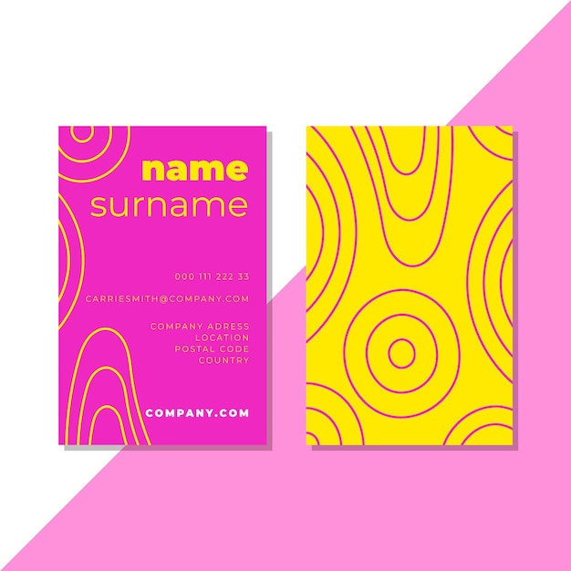 Neon business cards