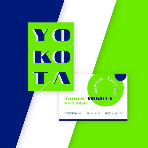 Neon color for business card