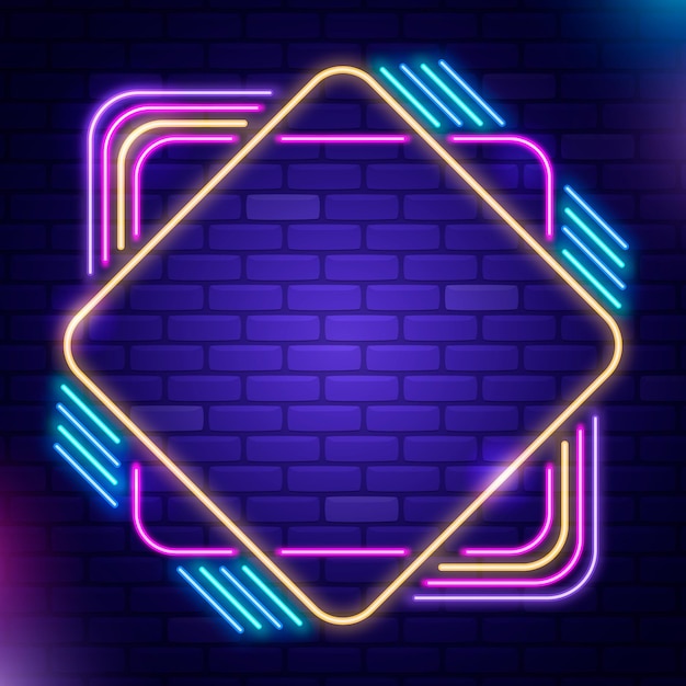 Neon frame design