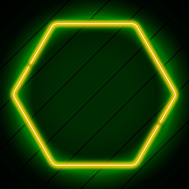 Free vector neon frame template